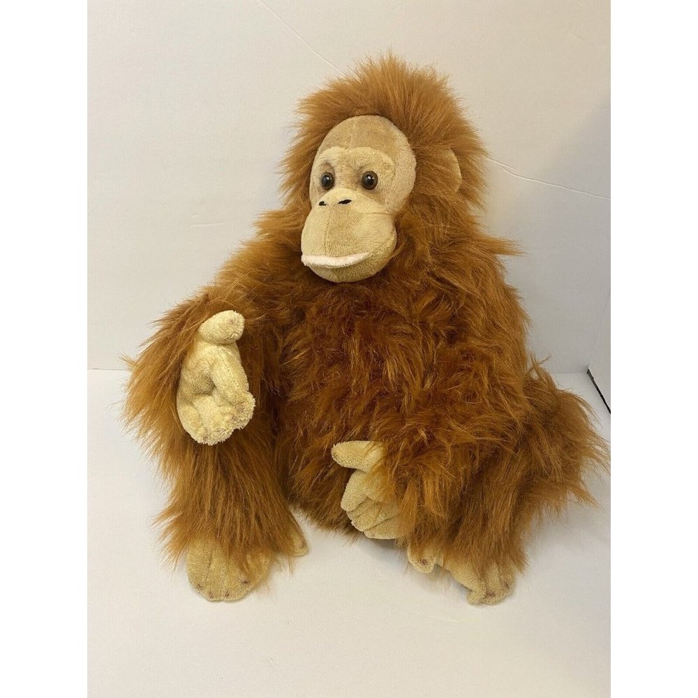 FAO Schwarz Orangutan Ape Monkey 16” Plush Stuffed Animal Realistic Toys R Us